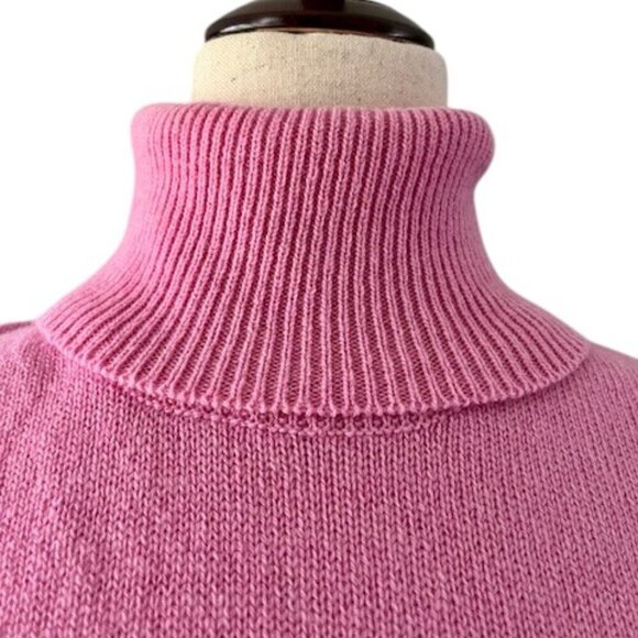 CHIARA FERRAGNI 100% Merino Wool Pink Turtleneck Sweater Made in Italy XS NWOT - Picture 4 of 16